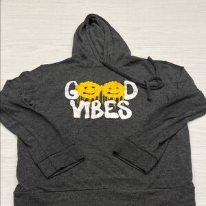 Gray Hoodie with Yellow and White Graphicby Revelation